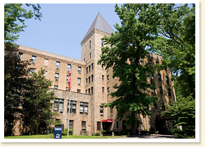 Exterior of the Methodist Home in Riverdale, New York