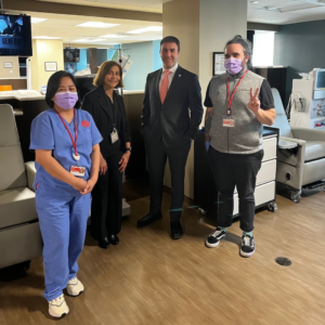 Photo of Councilman Eric Dinowitz with Methodist Home and Rogosin team in the Rogosin Dialysis Center