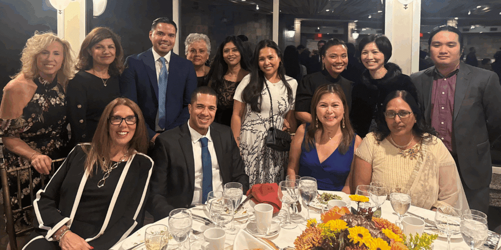 Group of Methodist Home staff in formal attire at the Methodist Home 2025 fall gala