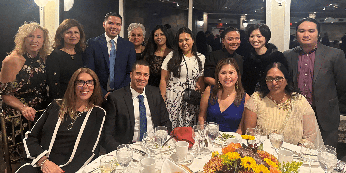 Group of Methodist Home staff in formal attire at the Methodist Home 2025 fall gala